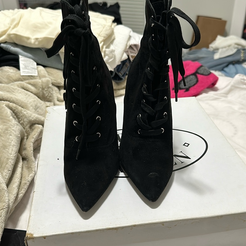 Steve Madden Suede Heels Boots